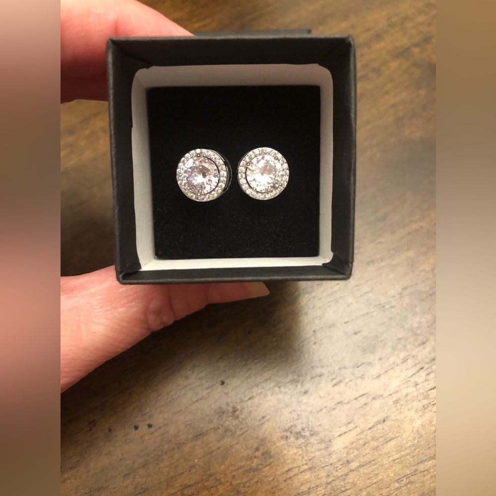 Beautiful Lab Created Sona Diamond Earrings